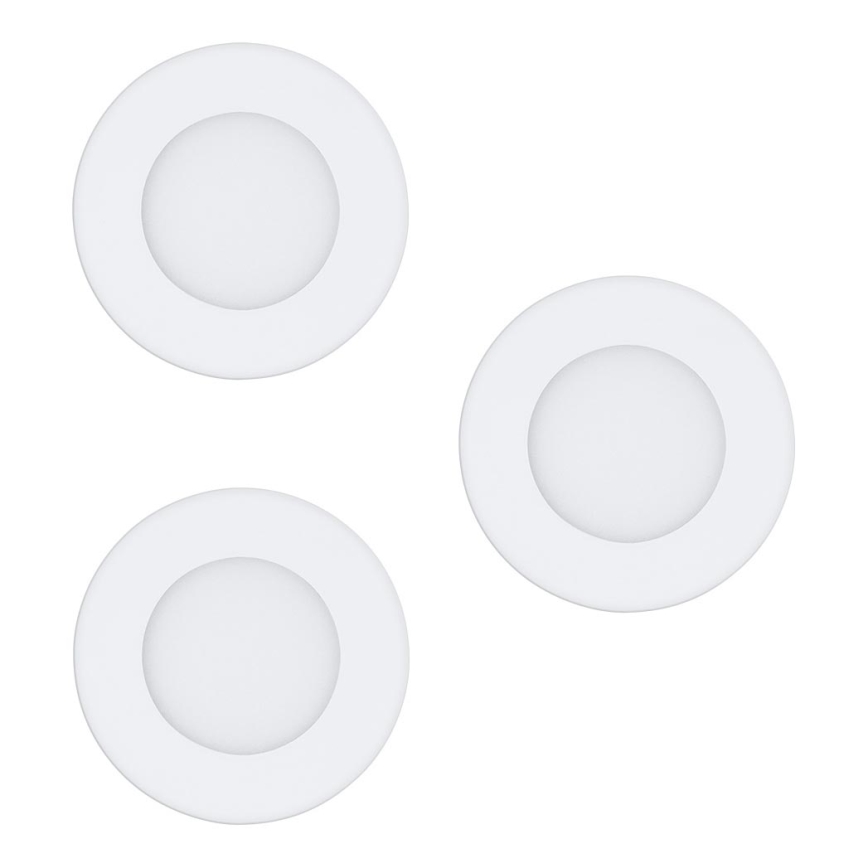 Eglo - Komplekt 3x LED laevalgustit FUEVA-RW 1xLED/2,8W/230V läbimõõt 8,5 cm