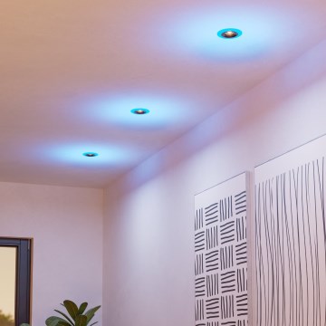 Eglo - KOMPLEKT 3x LED RGBW Hämardatav süvistatav valgusti vannituppa 3xLED/3,8W/230V 2700-6500K IP44 + kaugjuhtimispult