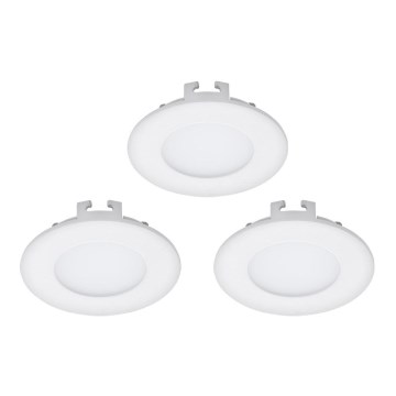 Eglo - KOMPLEKT 3x LED-sisseehitatud laevalgusteid FUEVA 1 1xLED/2,7W/230V Ø 8,5 cm
