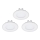 Eglo - KOMPLEKT 3x LED-sisseehitatud laevalgusteid FUEVA 1 1xLED/2,7W/230V Ø 8,5 cm
