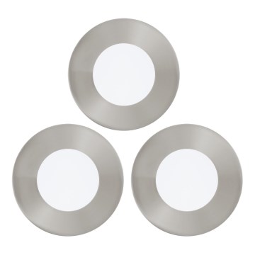Eglo - Komplekt 3x LED sisseehitatud laevalgusti FUEVA 1xLED/2,7W/230V läbimõõt 8,5 cm