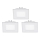 Eglo - komplekt 3x LED-süvistatav laevalgusti FUEVA 1 1xLED/2,7W/230V 8,5x8,5 cm