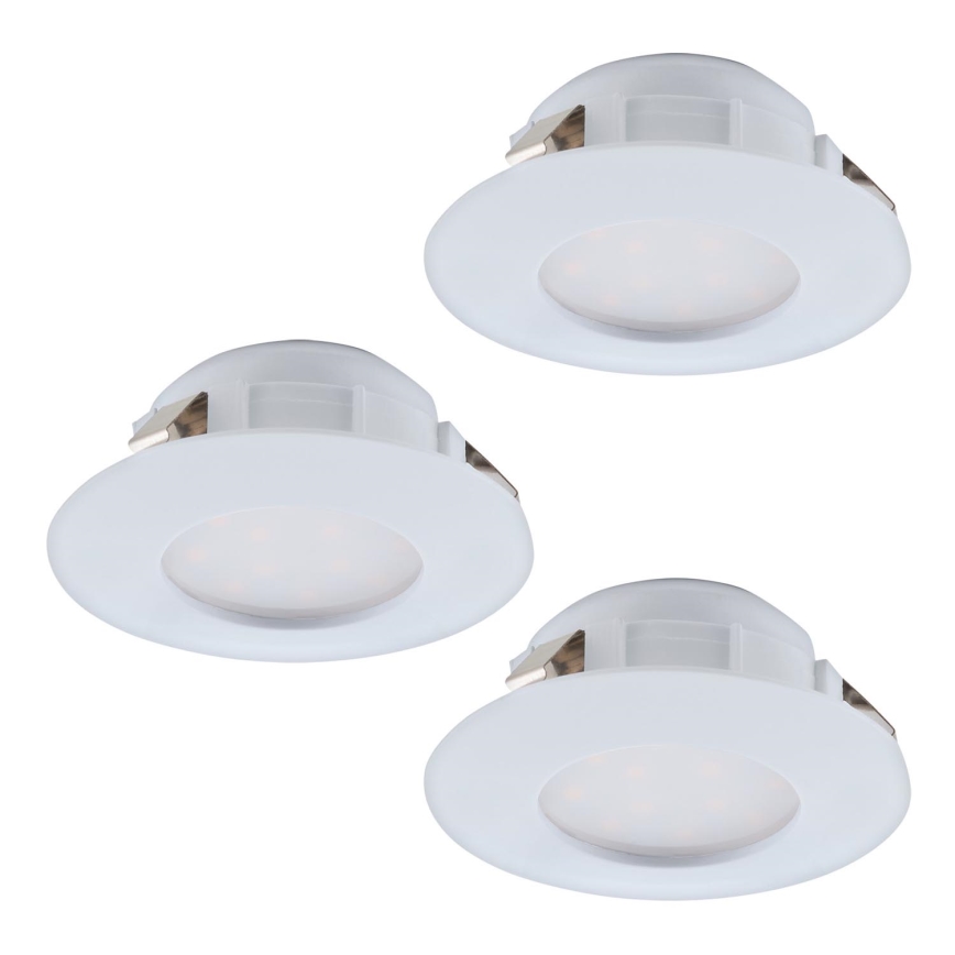 Eglo - KOMPLEKT 3x LED Süvistatav valgusti vannituppa PINEDA 1xLED/4,9W/230V IP44