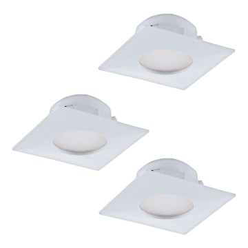Eglo - Komplekt 3x LED süvistatavat laevalgustit PINEDA LED/6W/230V