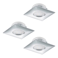 Eglo - Komplekt 3x LED süvistatud laevalgustid PINEDA LED/6W/230V