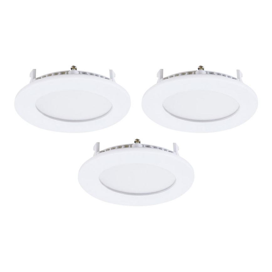 Eglo - KOMPLEKT 3xLED süvistatavad laevalgustid FUEVA-RW 1xLED/2,8W/230V Ø 8,5 cm