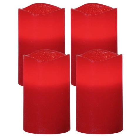 Eglo - KOMPLEKT 4x LED Jõulukaunistus 1xLED/0,066W/3xAAA punane