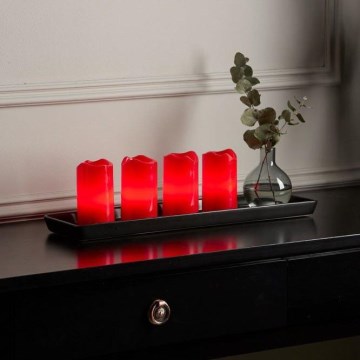 Eglo - Komplekt 4x LED jõulukaunistust ADVENT LED/0,18W/2xCR2032 + kaugjuhtimispult