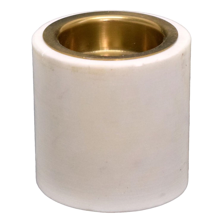 Eglo - Küünlajalg 6x6 cm marmor/valge