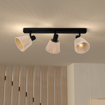 Eglo - Laespott 3xE14/40W/230V beež/must