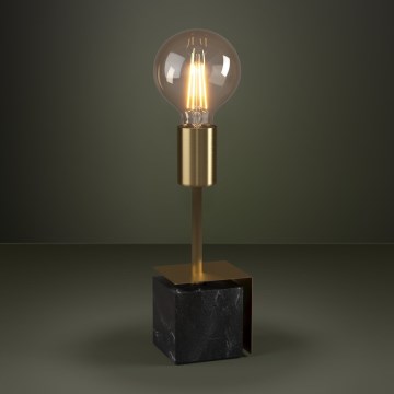 Eglo - Laualamp 1xE27/40W/230V kuldne/must marmor