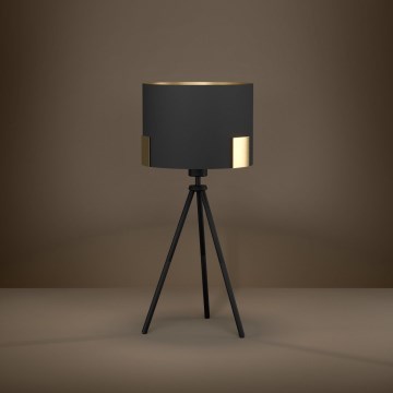 Eglo - Laualamp 1xE27/40W/230V must/kuldne