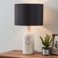 Eglo - Laualamp 1xE27/40W/230V must/valge