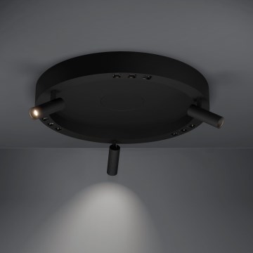 Eglo - LED Hämardatav laevalgusti 3xLED/8W/230V + 3xLED/8,5W 3000K must + kaugjuhtimispult