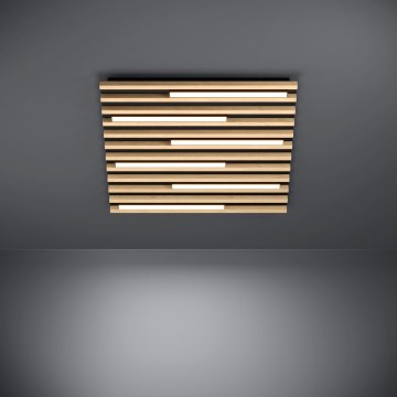 Eglo - LED Hämardatav laevalgusti 6xLED/8,5W/230V 3000K 57,5x57,5 cm pruun