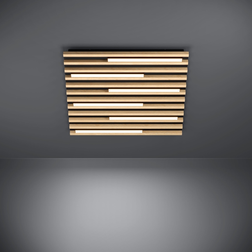 Eglo - LED Hämardatav laevalgusti 6xLED/8,5W/230V 3000K 57,5x57,5 cm pruun