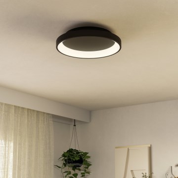 Eglo - LED Hämardatav laevalgusti LED/12W/230V 2700-6500K must + kaugjuhtimispult