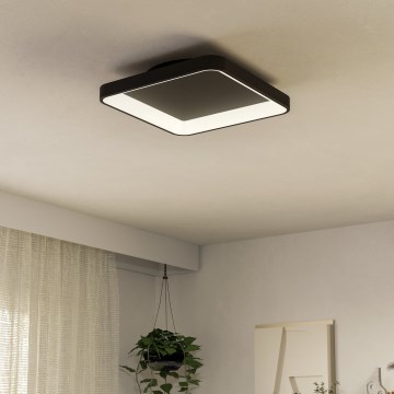 Eglo - LED Hämardatav laevalgusti LED/12W/230V 2700-6500K must + kaugjuhtimispult
