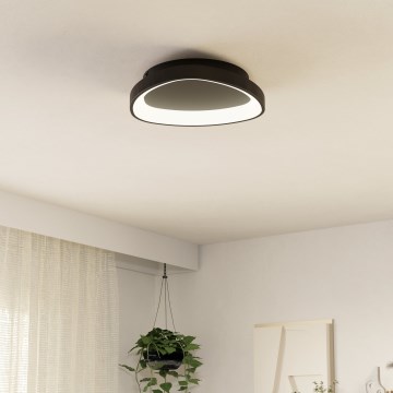 Eglo - LED Hämardatav laevalgusti LED/12W/230V 2700-6500K must + kaugjuhtimispult
