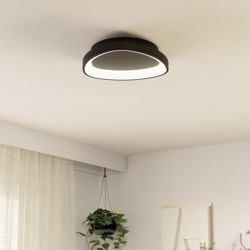 Eglo - LED Hämardatav laevalgusti LED/12W/230V 2700-6500K must + kaugjuhtimispult