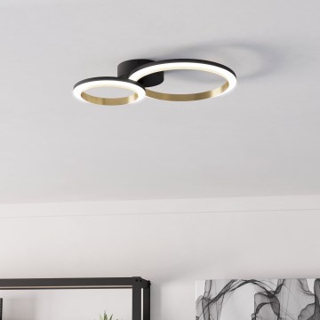 Eglo - LED Hämardatav laevalgusti LED/12W/230V 4000K must/kuldne