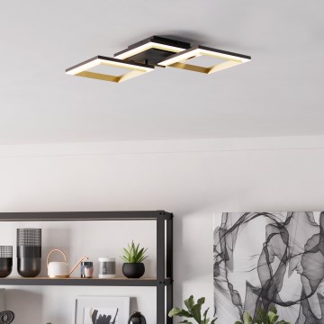 Eglo - LED Hämardatav laevalgusti LED/20W/230V 4000K must/kuldne