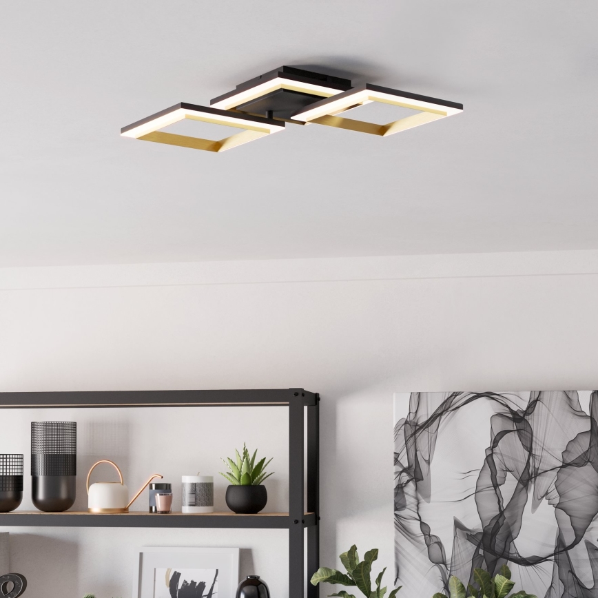 Eglo - LED Hämardatav laevalgusti LED/20W/230V 4000K must/kuldne