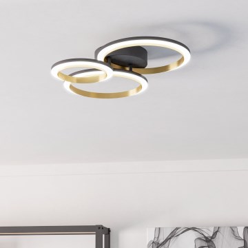 Eglo - LED Hämardatav laevalgusti LED/20W/230V 4000K must/kuldne
