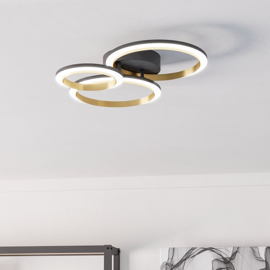 Eglo - LED Hämardatav laevalgusti LED/20W/230V 4000K must/kuldne