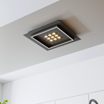 Eglo - LED Hämardatav laevalgusti LED/21,4W/230V 2700-6500K must + kaugjuhtimispult
