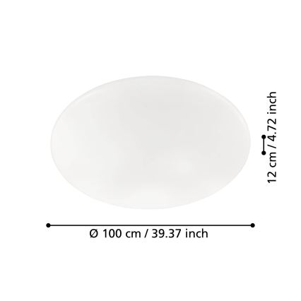 Eglo 97528 -LED Hämardatav laevalgusti GIRON LED/80W/230V+pult