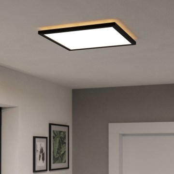 Eglo - LED Hämardatav laevalgusti vannituppa LED/17,6W/230V 2700-6500K 39x39 cm IP44 must + kaugjuhtimispult