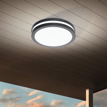 Eglo - LED Hämardatav laevalgusti vannituppa LOCANA-C LED/14W/230V Bluetooth IP44 antratsiit