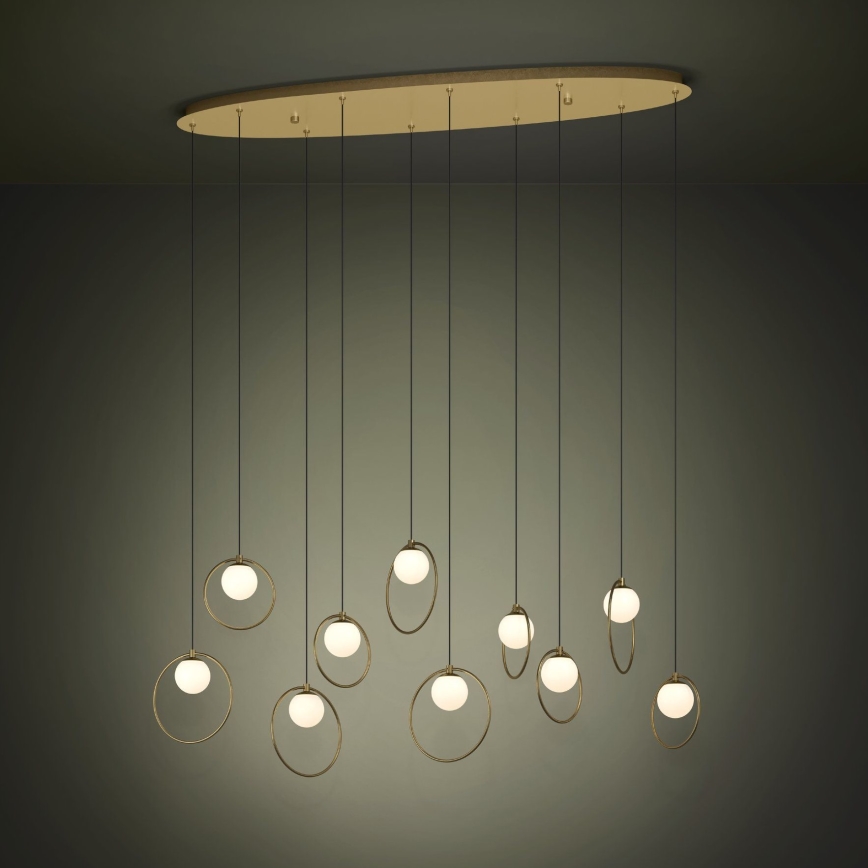 Eglo - LED Hämardatav lühter 10xLED/3W/230V 3000K kuldne