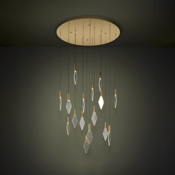 Eglo - LED Hämardatav lühter 16xLED/3,3W/230V 3000K d. 78 cm kuldne