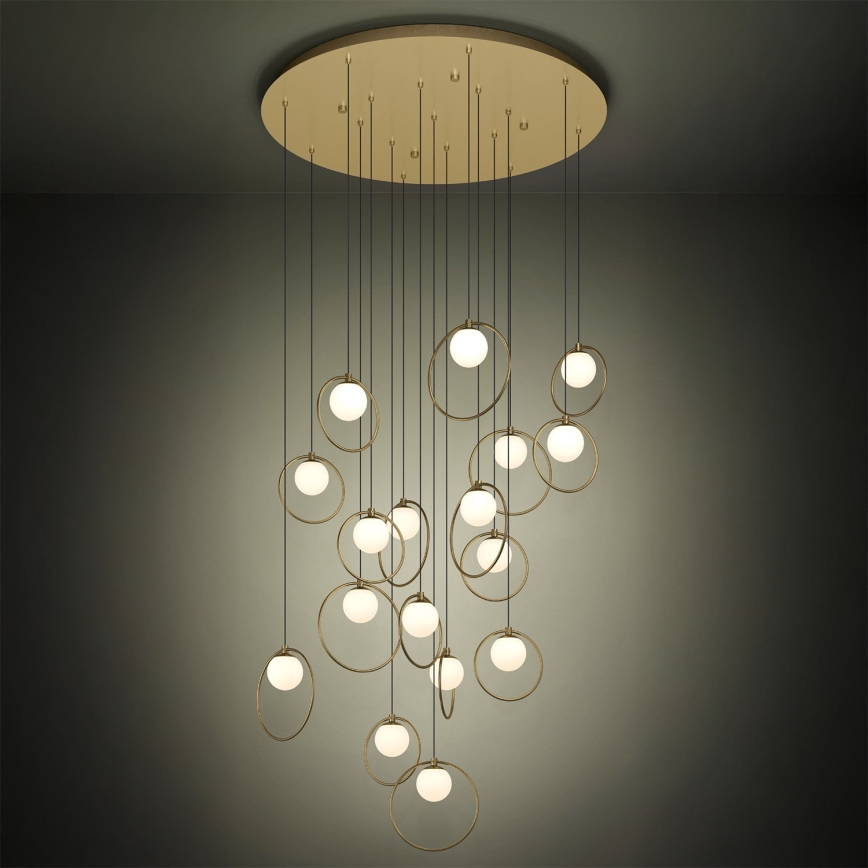 Eglo - LED Hämardatav lühter 17xLED/3W/230V 3000K d. 78 cm kuldne