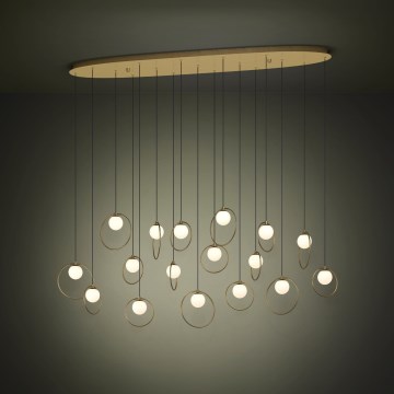 Eglo - LED Hämardatav lühter 17xLED/3W/230V 3000K kuldne