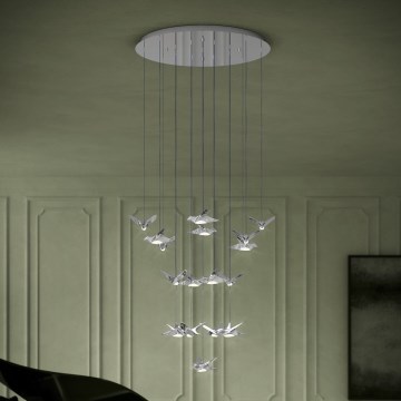 Eglo - LED Hämardatav lühter 17xLED/3W/230V 3000K läikiv kroom
