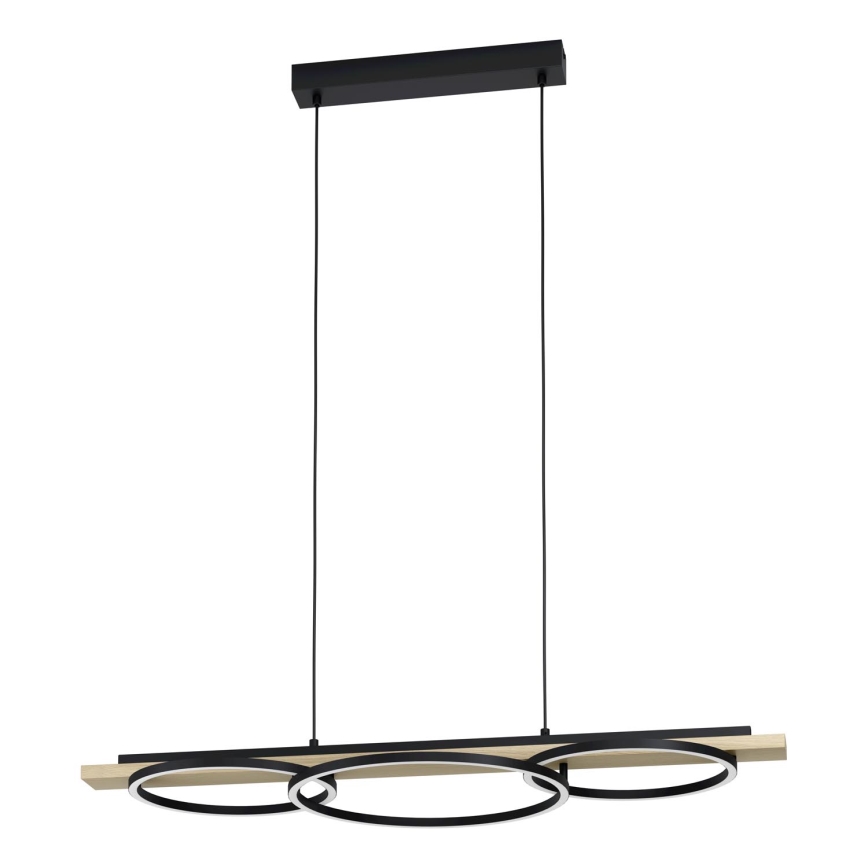 Eglo - LED Hämardatav lühter 2xLED/12,5W/230V+1xLED/15,5W 3000K beež/must