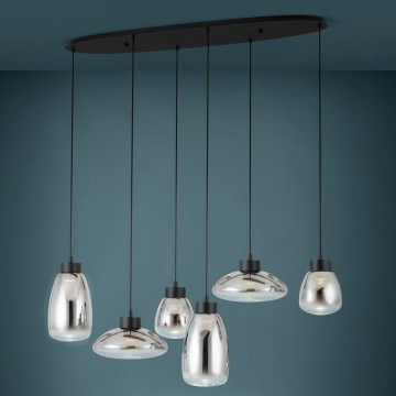 Eglo - LED Hämardatav lühter 6xLED/5,4W/230V 2700K suitsune