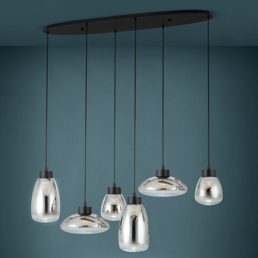 Eglo - LED Hämardatav lühter 6xLED/5,4W/230V 2700K suitsune