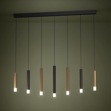 Eglo - LED Hämardatav lühter 7xLED/3,1W/230V 3000K antratsiit/kuldne