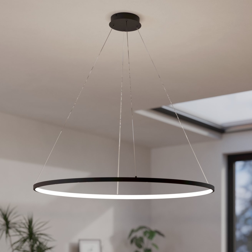 Eglo - LED Hämardatav lühter LED/40W/230V 2700-6500K must + kaugjuhtimispult