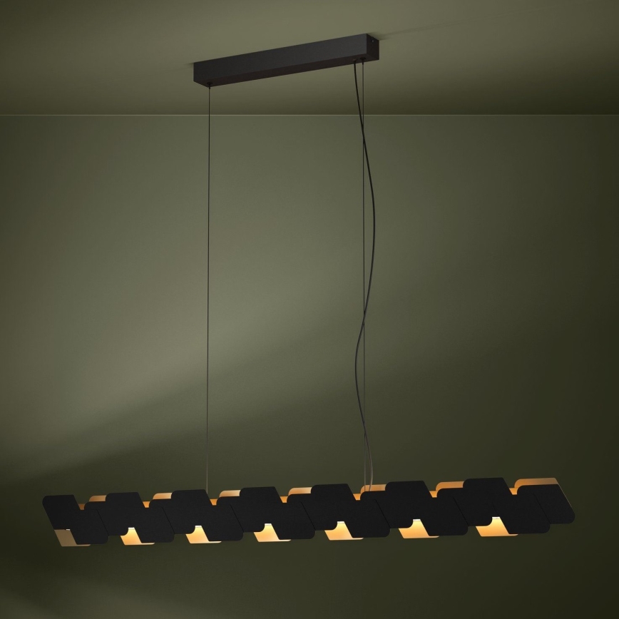 Eglo - LED Hämardatav lühter LED/44W/230V 3000K must/kuldne