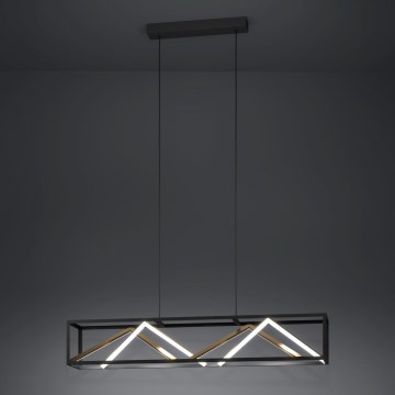 Eglo - LED Hämardatav lühter LED/46W/230V 2700-6500K must/kuldne + kaugjuhtimispult