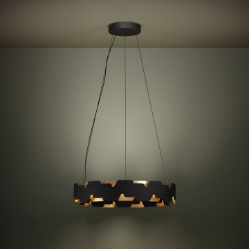 Eglo - LED Hämardatav lühter LED/72W/230V 3000K must/kuldne