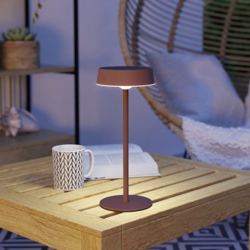 Eglo - LED-hämardatav päikesepaneeliga laetav puutetundlik lauavalgusti LED/3W/5V 3000-6000K 1800 mAh IP44 oranž