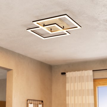 Eglo - LED Hämardatav pinnale kinnitatav lühter 4xLED/32W/230V 2700-6500K pruun/must