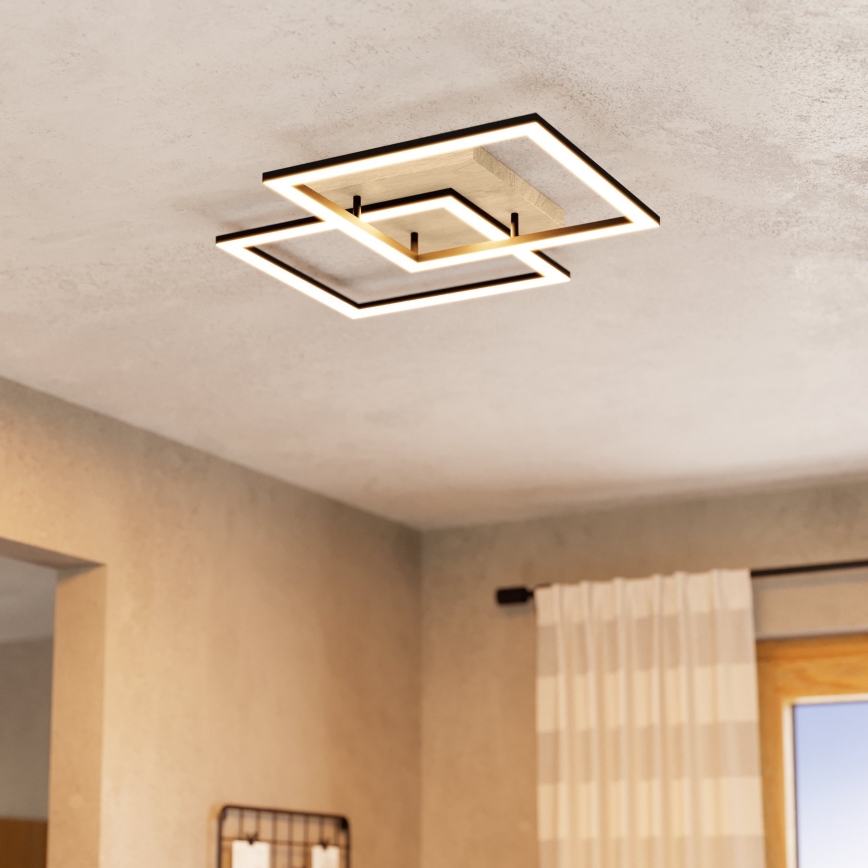 Eglo - LED Hämardatav pinnale kinnitatav lühter 4xLED/32W/230V 2700-6500K pruun/must