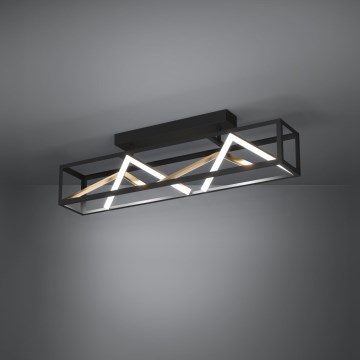 Eglo - LED Hämardatav pinnale kinnitatav lühter LED/45W/230V 2700-6500K must/kuldne + kaugjuhtimispult